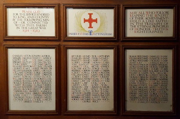 Pattingham Roll of Honour